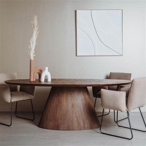 Eetkamertafel Premo Bruin Ovaal 220cm  - 2