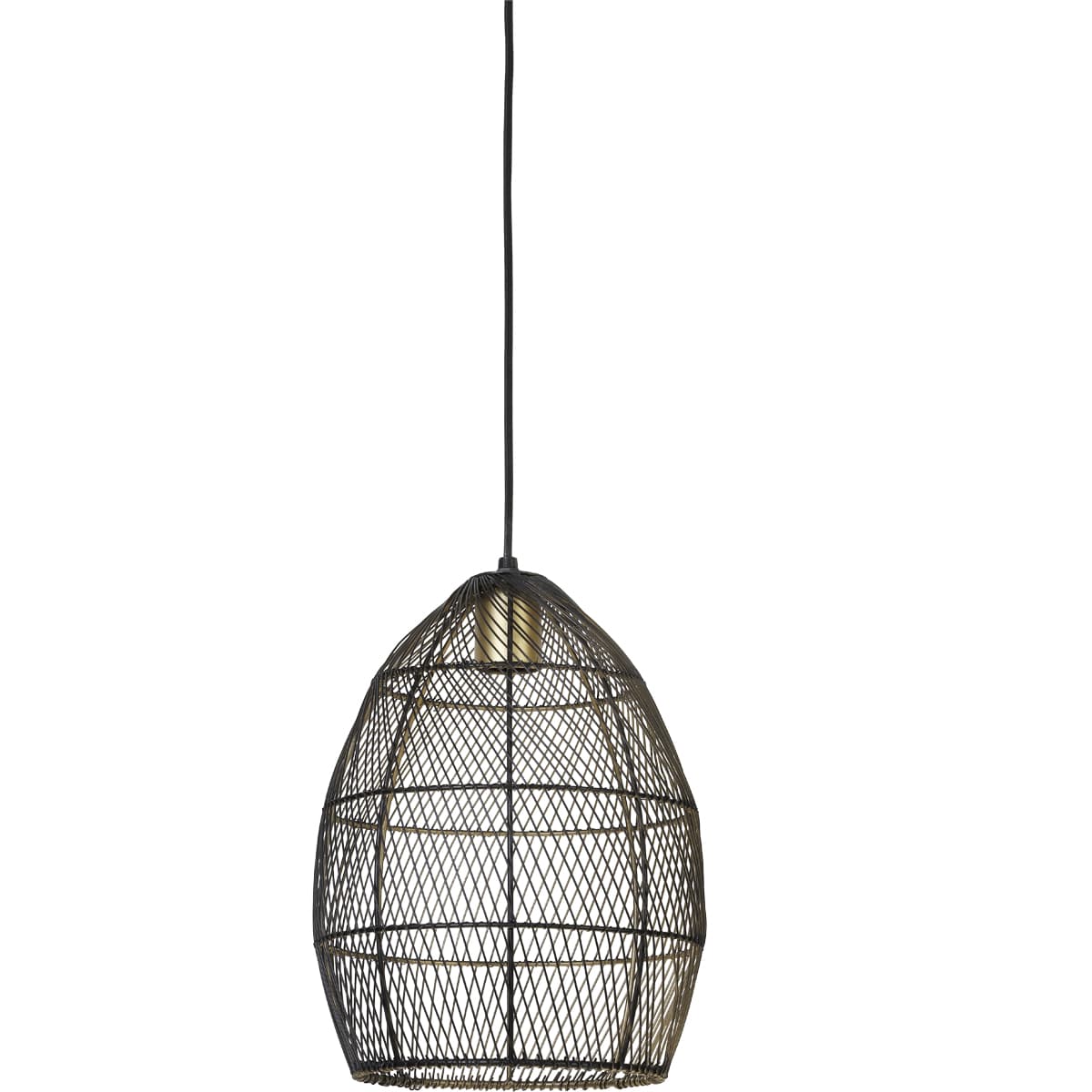 Hanglamp Madita 23x31cm zwart goud - 2