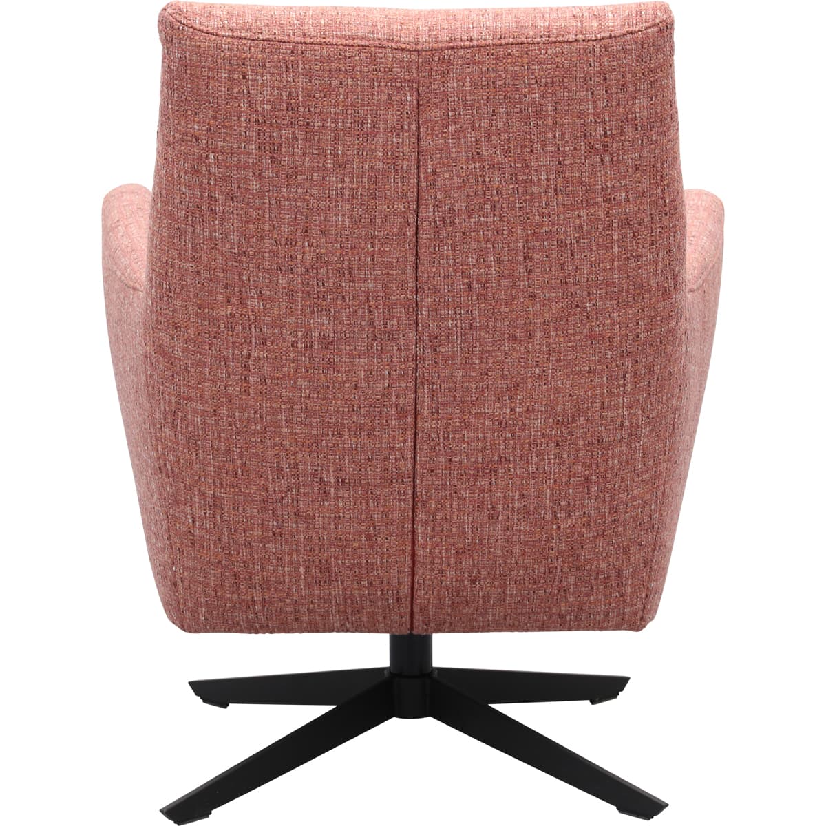 Draaifauteuil Roos zwarte kruispoot - 5