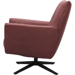 Draaifauteuil Roos zwarte kruispoot - 15