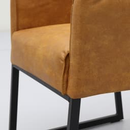 Eetkamerstoel Kenzo met gestoffeerde armleuning - 16