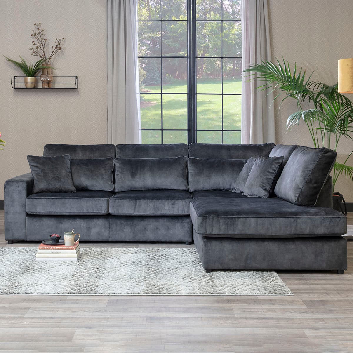 Hoekbank Cocoon Adore Antraciet Rechts