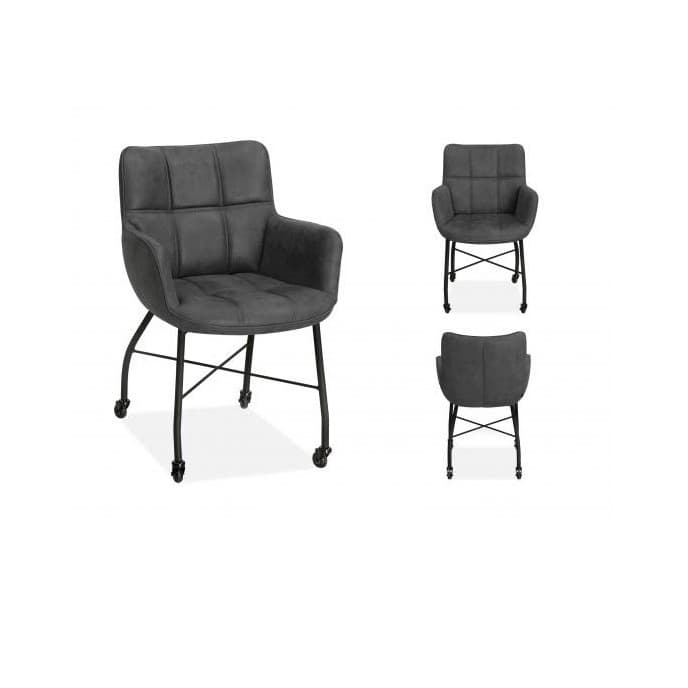 Eetkamerstoel Maud Antraciet