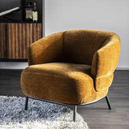 Fauteuil David Safari Mosterd - 3