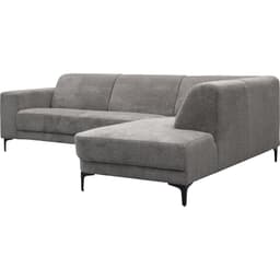 Bank Edward 2,5-zits + hoekziteiland rechts Mito antracite - 3