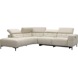 Bank Robin hoekziteiland links + 2,5-zits met 1 elektrische relax (eendelig) rechts - 12