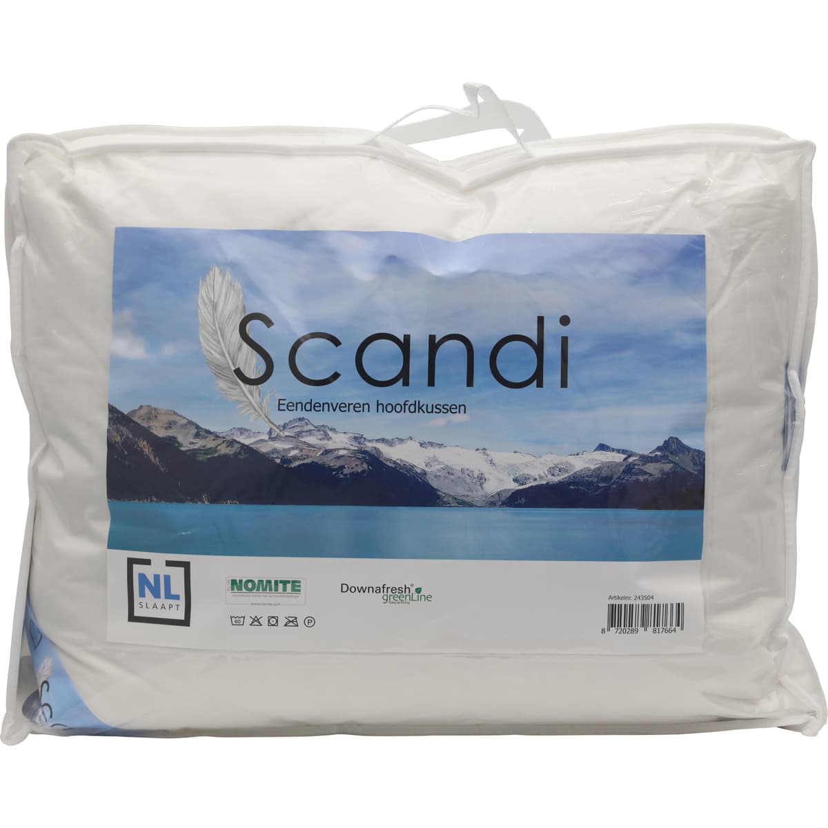 Hoofdkussen Scandi 100% eendenveertjes 60x70 - 7