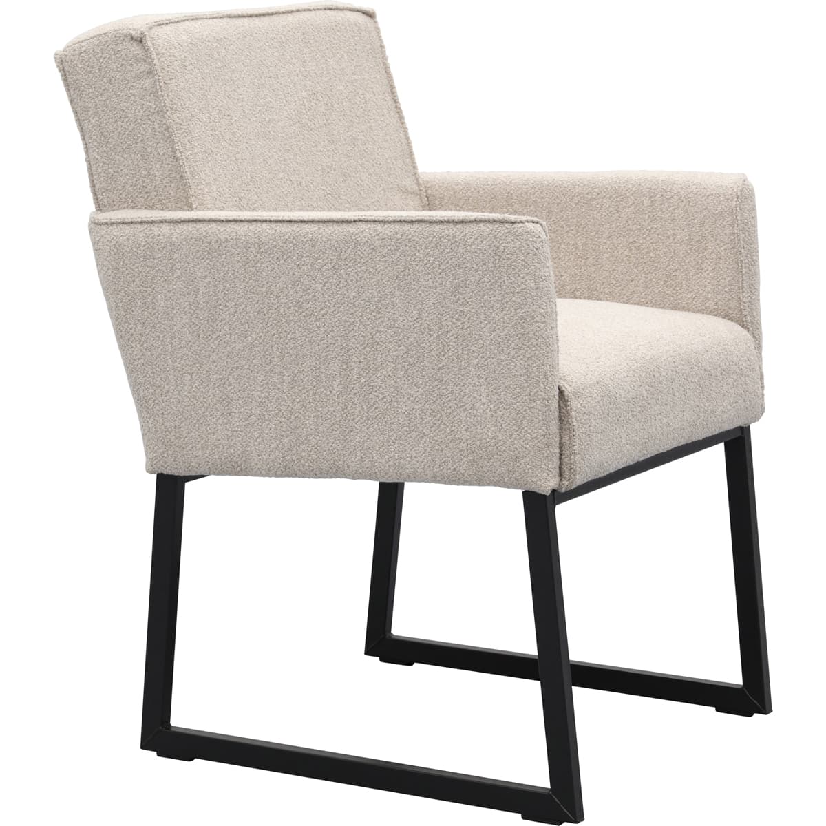 Eetkamerstoel Kenzo met gestoffeerde armleuning - 20