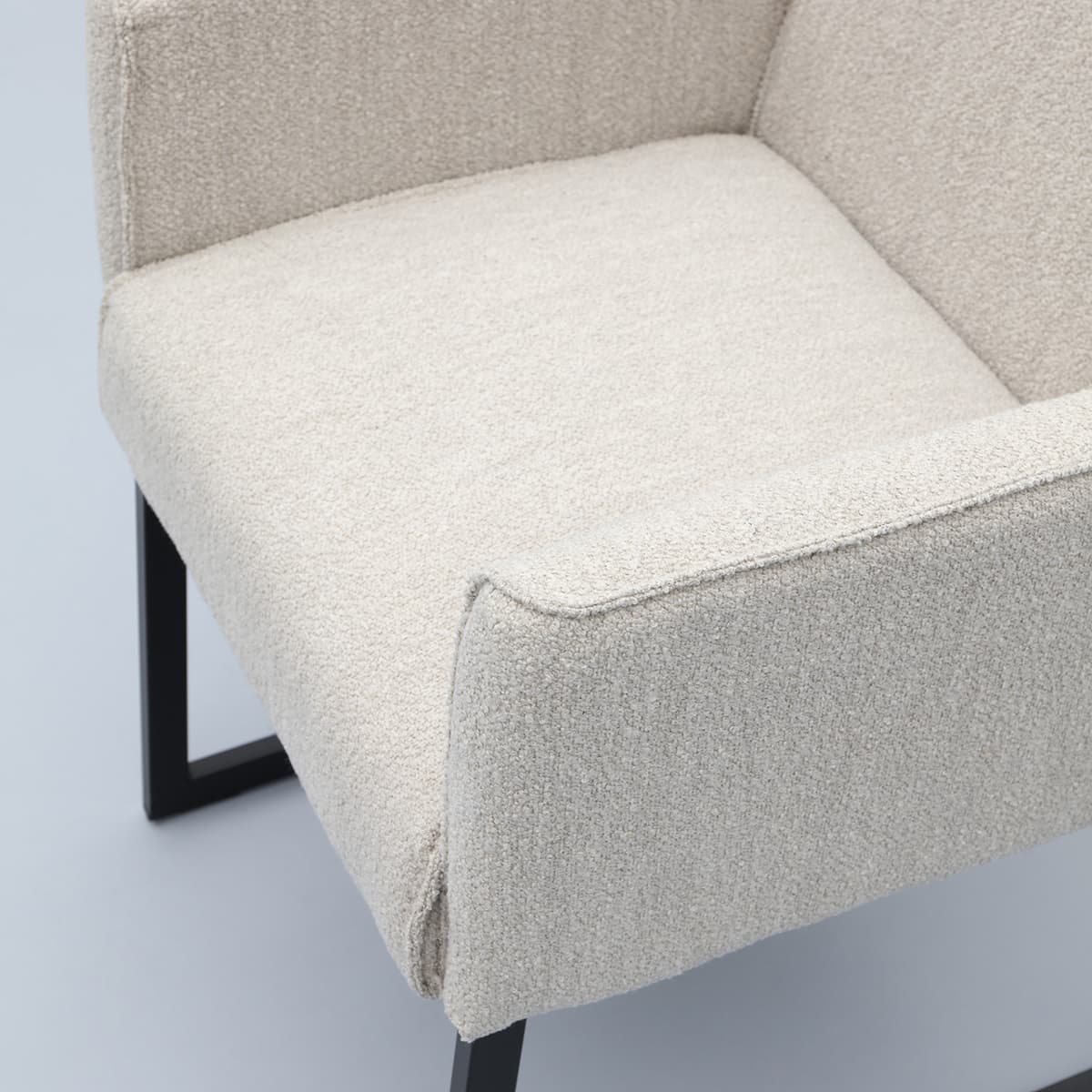 Eetkamerstoel Kenzo met gestoffeerde armleuning - 22