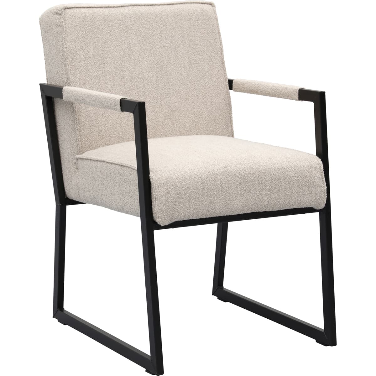 Eetkamerstoel Kenzo met metalen armleuning - 2