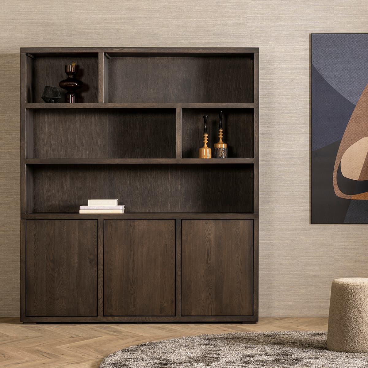 Boekenkast Viggo met 3 deuren - 2