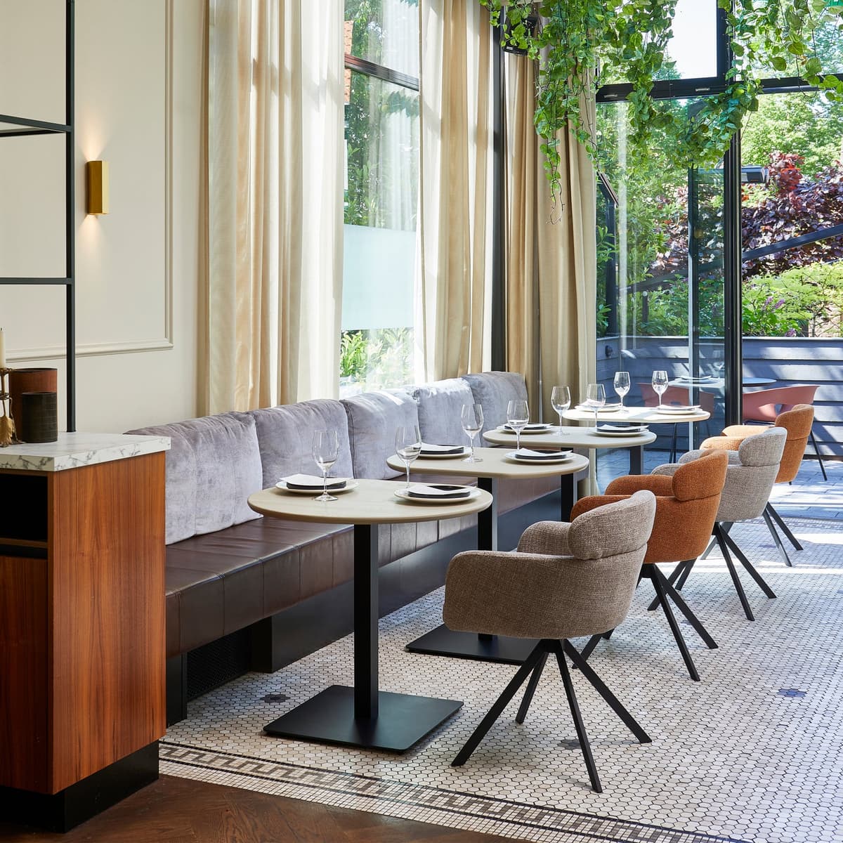 FENNE DRAAIBARE EETKAMERSTOEL NATUREL - 10