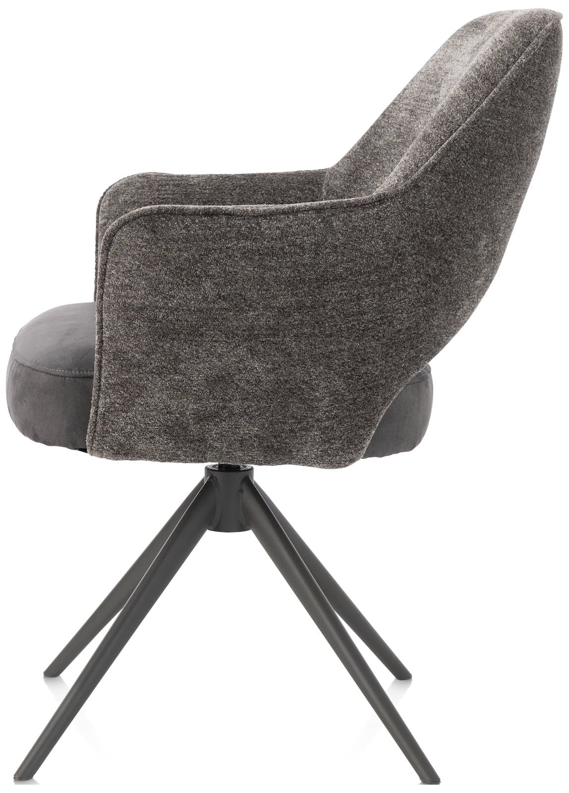 Armstoel enzo-cal/turn/gr Brad Antraciet - 3