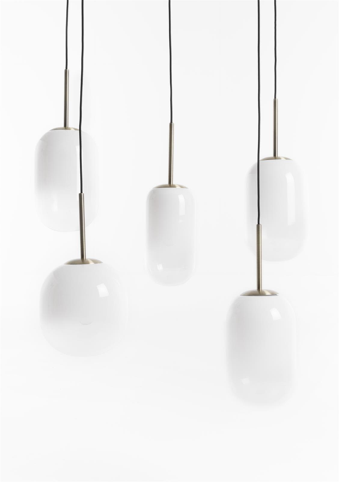 Milky hanglamp 5*e27 Coco Maison - 7