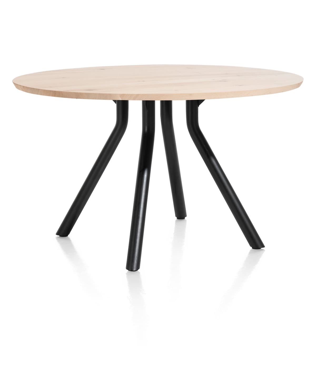Tafel rond dia 125 cnpt Arvada Centrale poot zwart natural - 2