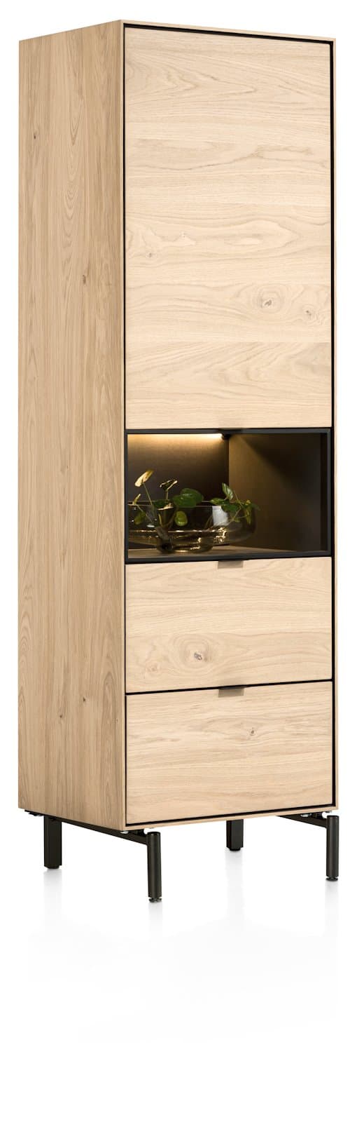 Bergkast smal 1dr2l1n Elements natural - 2