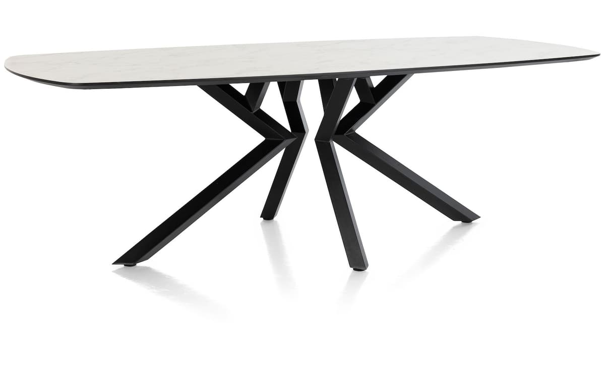 Tafel ovaal 110x240cm Masura wit - 5