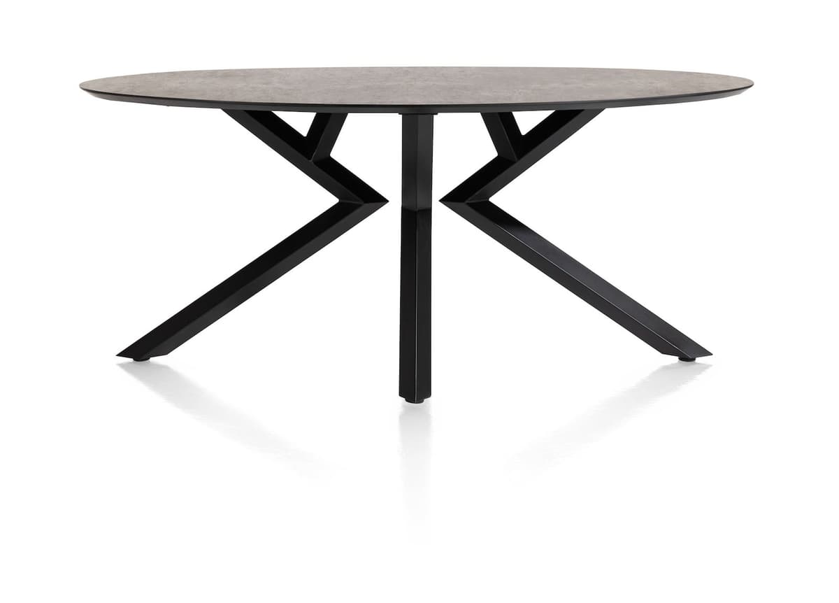 Tafel ellips 100x180cm Masura Antraciet - 1