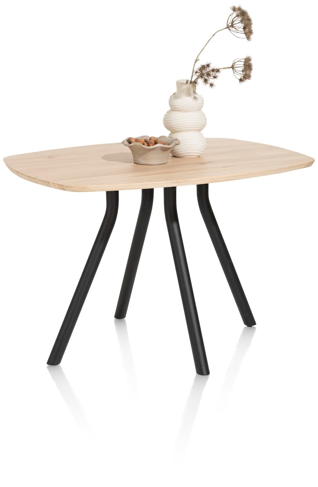 Bartafel ovaal 160x100 Arvada Centrale poot zwart natural - 2