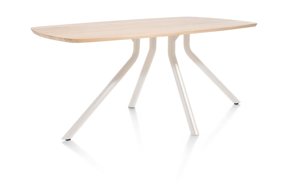 Tafel ovaal 160x100 cnp Arvada Naturel Nebbia - 2