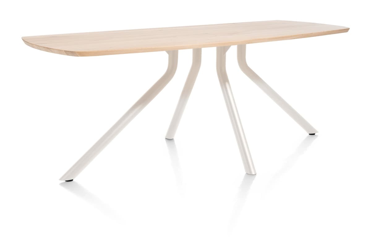 Tafel ovaal 190x100 cpt Arvada Nebbia poot Naturel Nebbia - 2