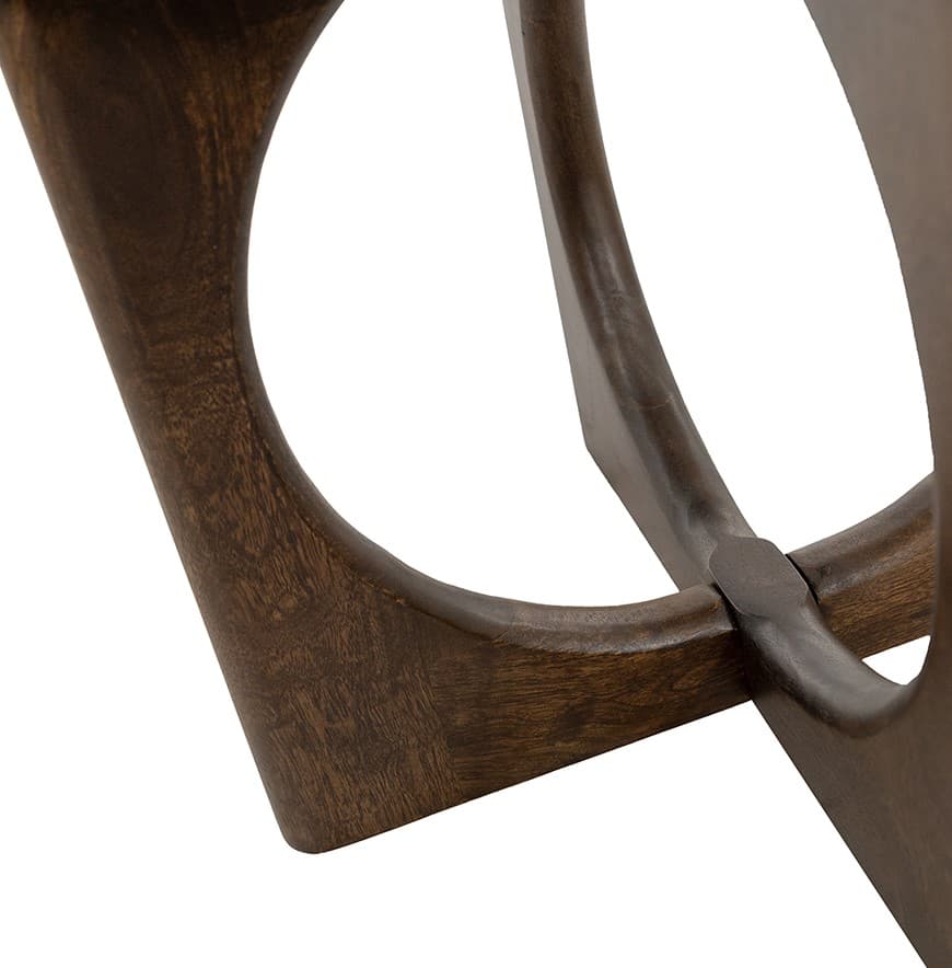 Salontafel Zody Ø60 Mangohout Walnoot - 3